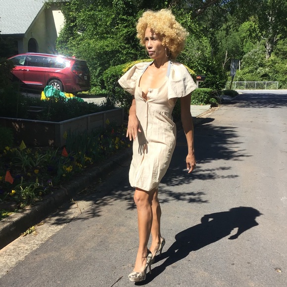 Boudoir Disaya ruffle cape collar dress shirt XS S - Picture 2 of 7